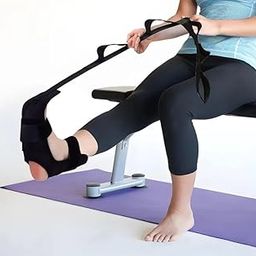 EZ Living 1pcs leg stretcher for yoga and gym for men and women Yoga Leg Stretcher Adjustable Leg Stretcher Yoga Stretching Strap Leg Stretching Machine-image-15