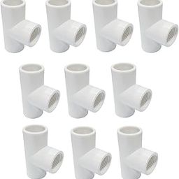 MOREL UPVC TEE 1/2" FOR SOLAR PANEL SPRINKLER FITTING PACK OF 10. WHITE (TEE 1/2 INCH - PACK 10)-22