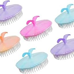 Maple Hand Grip Round Combs (Finger Comb 6pc) | Pocket Hair Comb | Washing Comb for Men and Women-image-91