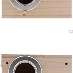 bnf® 2 x Wooden Wild Bird Nest Box Nesting Feeding Feeder Station House & Stick | Birdhouses | Bird & Wildlife Accessories | Yard, Garden & Outdoor Living-image-20