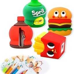 2 PCS Cute Cartoon Pencil Sharpeners, Kids Pencil Sharpener Manual, Handheld Pencil Sharpener, Funny Sharpener for Kids, Small Kawaii Stationary Lovely Gifts Novelty School Office Supplies.-image-7