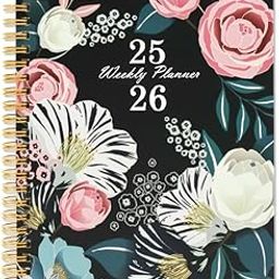 OFIFO® 2025-2026 A5 Planner Weekly Monthly Organizer with Tabs Double Pockets Twin-Wire Binding Holiday Marked Academic Diary for Office School Study-15