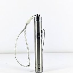 HCG Health Cure Generation Stainless Steel led Flashlight Bright Torch Round Moon Shape with Keychain Pen Torch for Doctor Medical Student and Clinic-16