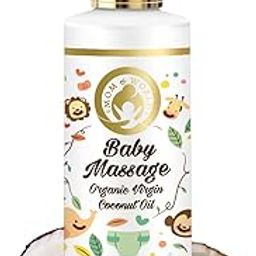Mom & World Baby Massage Pure Organic Virgin Coconut Oil Cold Pressed | Hypoallergenic & Dermatologically Tested, No Mineral Oil, 200 ml-13