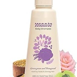 Maate Baby Shampoo (400 ml) | Deep Cleanses, Nourishes Scalp & Hair | With Ayurvedic Herbs like Shikakai & Amla | Baby Shampoo For Kids 0-12 Years | Baby Hair Shampoo | Tear Free & Chemical Free-24