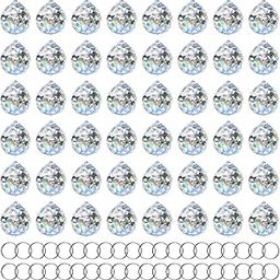 MerryNine 48 Pcs 30mm Clear Crystal Ball Prism Sun shine catcher Rainbow Pendants Maker, Hanging Crystals Prisms for Windows, for Feng Shui, for Gift (30mm/1.18" 48pack, 48)-image-64