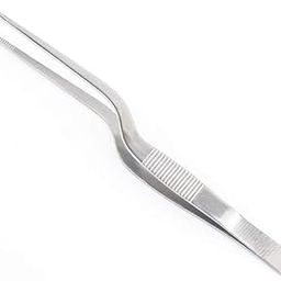 NJ Culinary Chef Tweezer 6.3 Inches, Food Placement Tweezer, tweezer Design Styling Stainless Steel Bayonet Forceps Precision Tongs with Offset Fine Tip - 1 Pc.-image-48