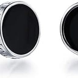Mens Jewellery Valentine Multi Silver Dumbells Stud Bali Hoop earrings for men/Ear rings Combo For Men/Gents/Boys/unisex Non-Piercing Ear mens jewellery Copper Hoop Earring-image-95