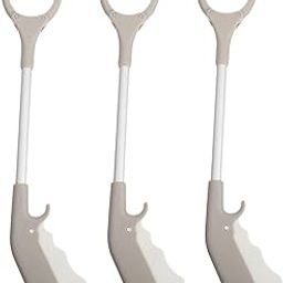 BESPORTBLE 3pcs Handheld Trash Picker Upper Tool Ergonomic Grabber for Litter Collection Manual Use Aluminum Alloy for Elderly and Outdoor Cleaning Tasks-image-5