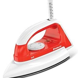Goldmedal Bolt 1000W Dry Iron | Non-stick Weilburger Premium Double Coated Soleplate | 5 Fabric Setting |1.8 Meter Cord | Thermal Fuse For Additional Safety| 2.5 Years Warranty | Light Weight (Red)-image-72