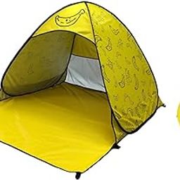 LOOM TREE® Pop Up Tent UPF 50 Beach Tent for Outdoor Activities Family Camping Backyard Yellow L | Outdoor Sports | Camping & Hiking | Tents & Canopies | Tents-image-55
