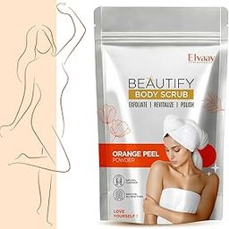 Beautify Orange Peel Body Scrub Powder - 100g | Natural Exfoliating Scrub for Bright, Clear, and Soft Skin | Enriched with Vitamin C | Safe for All Skin Types-image-3