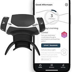 Airofit Active Breathing Trainer & Virtual Breathing Guided App | General Well-Being, Muscle Trainer for Enhanced Lung Capacity, Improved Active Lifestyle | Excellent For People In Sports & Well-Being-21