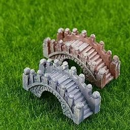 BHOOLU&GOOLU Stone Bridge Mini Resin Crafts Garden Miniatures (4 pcs Set)-image-16