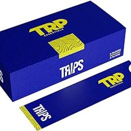 TRP Rolling Paper - TRP TRIPS Pack of 50 | 3 Unbleached Gummed Papers and 3 Perforated Filters Per Pack 3 Rips + 3 Tips-image-55