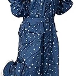 VARSHA- Star Print Nylon Reversible Ladies Raincoat (L-1964)-image-23