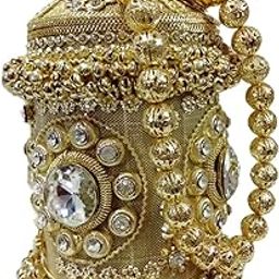 trend overseas Women Golden Round Handle Clutch-picture-32