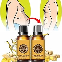 Belly Drainage Ginger Oil,Tummy Ginger Drainage Massage Ginger Oil,Ginger Massage Oil for Lymphatic Drainage - 30ml (Pack of 2)-image-31