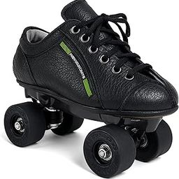 jaspo Unisex Honda Pro 30 Quad Skates With Rubber Wheels Fixed Body Roller Shoe For Training & Practice Purpose Beginners (All Age Group, Black, 4 Uk (Foot Length (24.5 Cms outdoor Wheel)-picture-18