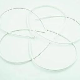 Glam Shopperz Thin Plain White Plastic Headbands, Simple Hair Accessories Pack of 9-image-34