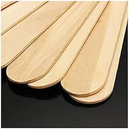 Hair Line Birch Wood Smooth Finish Disposable Wooden Wax Knife Wax Sticks For Waxing Wax Spatulas Wax Applicator Use n Throw Waxing Knives 100 PCs Box-image-94