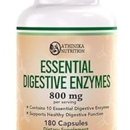 DIGESTIVE ENZYMES - 800MG BLEND OF ALL 10 MOST ESSENTIAL DIGESTIVE AND PANCREATIC ENZYMES (AMYLASE, LIPASE, BROMELAIN, LACTASE, PAPAIN, PROTEASE, CELLULASE, MALTASE, INVERTASE)-image-84