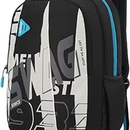 Fizz Style 6, 31L Volume College 3 Compartment Backpack with Front Organizer and Spacious Interiors for Unisex - Black-image-88