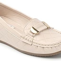 Women's Flats Slip-On Loafers with Buckle Detail-image-21
