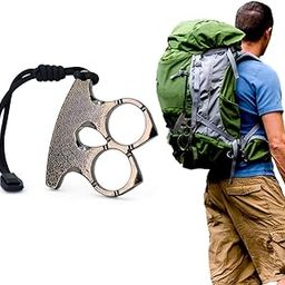 Zinc Alloy Keychain, Wearable Dual Hole Protection Keychain Gadget with Lanyard-image-33
