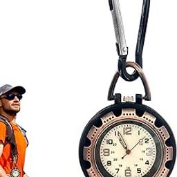 Pocket Watch Digital,Clip On Belt Watch For Men | Mini Night Light Pocket Watch Belt Fob Watch For Rock Climbing Doctors Nurses, Backpack Buckle Fob-image-78