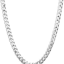 Amazon Brand - Nora Nico 925 Sterling Silver BIS Hallmarked 3.5 MM, 6.5 MM Curb Link Chain Necklace for Men Women and Girls (16, 18, 20, 22, 24, 26 Inches)-image-25
