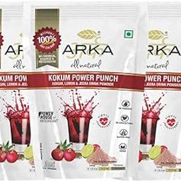 Arka All Natural Kokum Power Punch Drink Powder Healthy Natural Energy Antioxidant Drink Powder Mix (3 Pack) 215gm Each-22