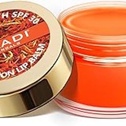 VAADI HERBALS Tinted Saffron Lip Balm with Strawberry Extract, Almond Oil & Shea Butter, SPF30 for Dry, Chapped & Sun Damaged Lips (10 gms)-18