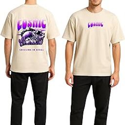 Men's Oversized Cream T-Shirt and Track Pant Set | Stylish Winter Outfit-picture-38