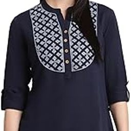 pistaa's Women's Cotton Relaxed Fit Short Kurti-picture-28