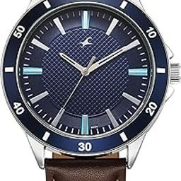 Stunners X Special Edition Quartz Blue Dial Leather Analog Watch for Men-image-15