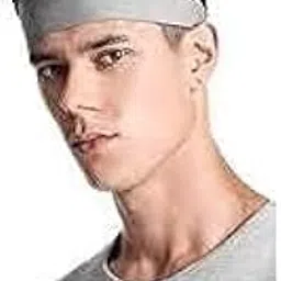 caiuse Running Headbands for Men Sweatbands Sports Sweat Bands Mens Workout Thin Fitness Gym Yoga Headband Men - Athletic Headbands Men Cycling Sweat Band, (Light Grey)-picture-14