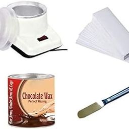 Big saving Wax Heater Machine, Hot Chocolate Wax Cream 70Wax Strips and Knife, Hair removal Waxing Kit | Wax Heater-image-47