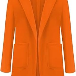 THE STYLE SUTRA Women Cardigan Casual Suits Lapel Collar for Holiday Leisure Time Ladies Orange XL | Clothing Shoes & Accessories | Womens Clothing | Sweaters-image-44