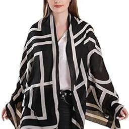 AYS Women's Geometric Print Cotton Scarf Stoles Shawl Head Scarve-image-10