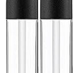Hunky Dory 2pcs 5ml Premium Qaulity Plastic Unbreakable Travel Empty Lip Gloss,Lip Care,Costemic, Oil Bottles Transparent Empty Clear Lip Containers Tubes,Refillable Bottle With Plug-12