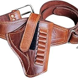 JGG Jain Gift Gallery Nylon Gun Cover Case, Open Pistol Belt Holster, Protective Storage (Brown)-image-2