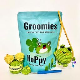 Groomies- Hoppy The Happy Frog (Crochet Kit for Beginners) | DIY Learn to Crochet Kit | Amigurumi-image-30