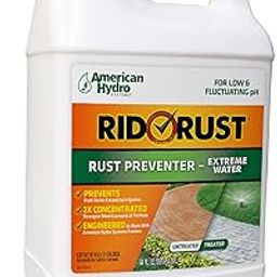American Hydro Systems RR2 Rid O' Rust Extreme Water 2X Concentration Stain Preventer, 1/2-Gallon Bottle-image-17