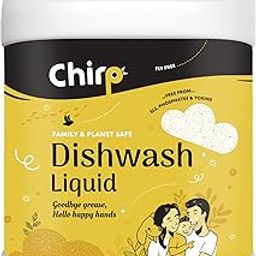 Chirp - Dishwash Liquid Gel (5Lits), Ecofriendly with Natural, Organic, Herbal, Non-toxic, Plant-based Ingredients, Gentle on Sensitive Skin-26