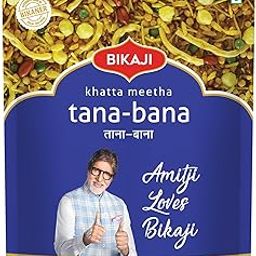 Bikaji Tana Bana - Khatta Meetha | 400g Pack | Farsan | Chakli Mix | Khara Mixture | Sweet & Tangy Indian Snack | Made in Bikaner | Authentic Recipe | Crunchy & Flavorful | Perfect Tea Time Treat-image-17