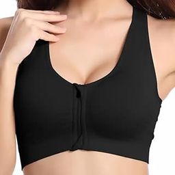 JAGMOOLYA Products Cotton Sports Zip Front Zipper for Womens Push Up Lightly Padded Non Wired Sport Bra Top Fitness Women (28 to 32 Size)-picture-31