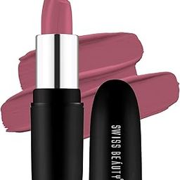 Swiss Beauty Pure Matte Creamy Lipstick | Non-drying, Highly pigmented Lipstick | Shade- Hot Nude, 3.8gm|-18