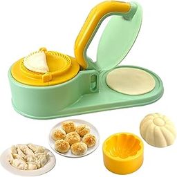 ROMINO 3 in 1 Momos Maker Machine, Skin Press Gujiya Mould Dumpling Maker, Momo Maker Mould Kitchen Dumpling Tool for Ghughra Kajjikayalu Karanji Puri and Samosa Maker (Multi2)-image-27
