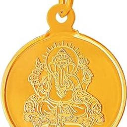 Swarnavarsham BIS Hallmarked 6 Gm 22KT (2gm Lakshmi Pendant+2Gm Ganesh Pendant+2Gm Cross Pendant)-image-58